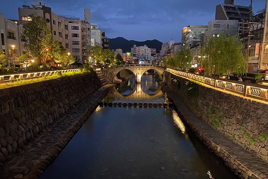 나카시마강(메가네교 등의 석교)：1