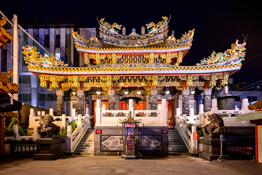 요코하마 관제묘 & 패루：1