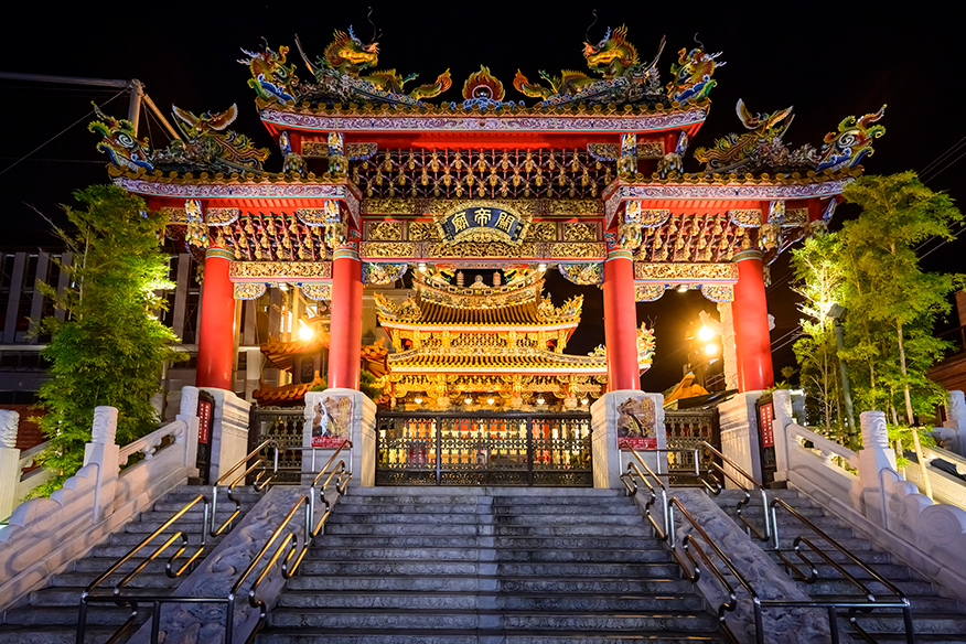 요코하마 관제묘 & 패루：2